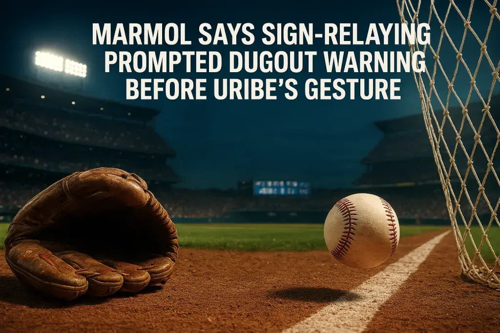 Marmol Says Sign-Relaying Prompted Dugout Warning Before Uribe's Gesture