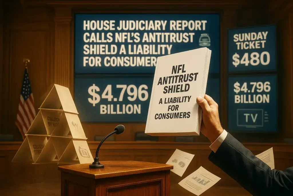 House Judiciary Report Calls NFL's Antitrust Shield a Liability for Consumers