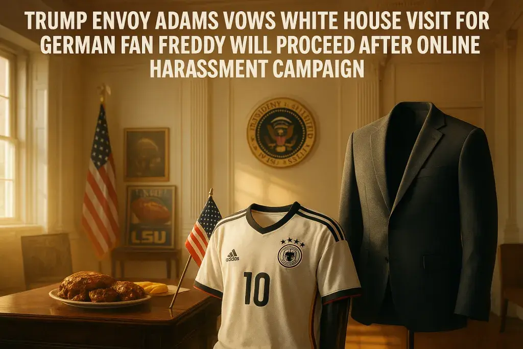 Trump Envoy Adams Vows White House Visit for German Fan Freddy Will Proceed After Online Harassment Campaign