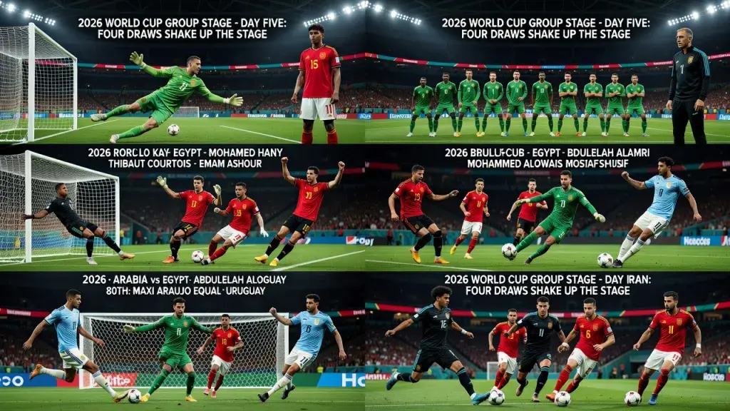 Four Draws Shake Up World Cup Group Stage on Day Five