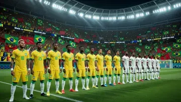 Brazil's Gold World Cup Badge Catches Eyes in Opening Game Against Morocco