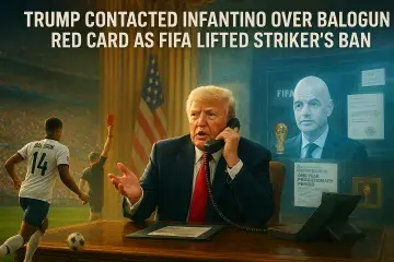 Trump Contacted Infantino Over Balogun Red Card as FIFA Lifted Striker's Ban
